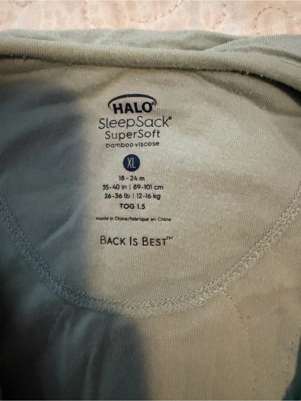 XL Sage Halo Sleepsack 1.5 tog